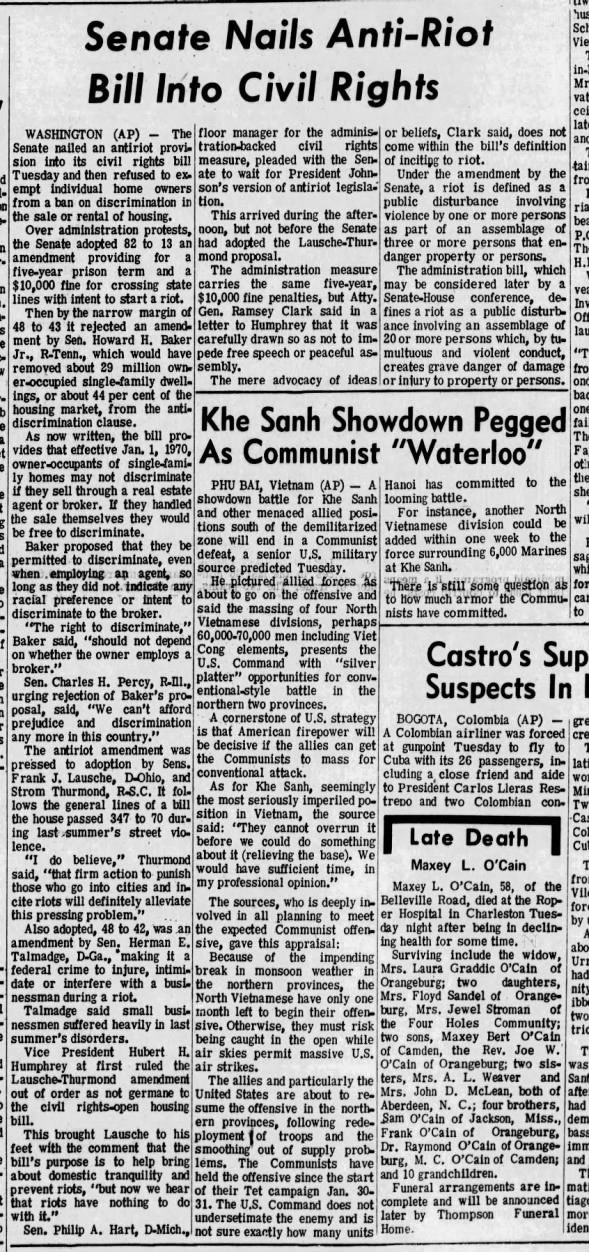 Clipping from The Times and Democrat